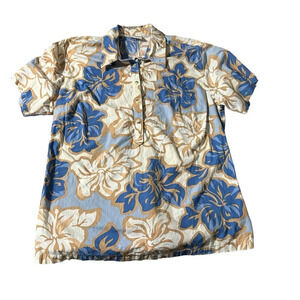 Go Barefoot men's size XL half button down hawaiian shirt